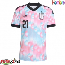 Camiseta Bélgica Timothy Castagne #21 Visitante Equipación Mundial 2026 manga corta